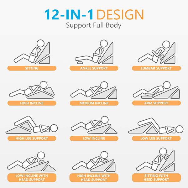 12-in-1 Bed Wedge Pillow