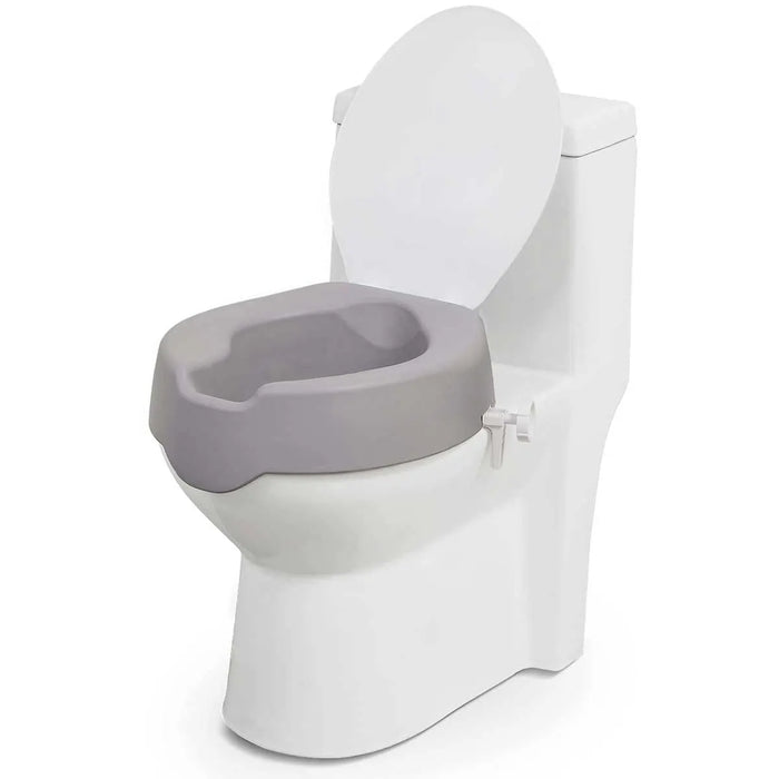 Raised Toilet Seat Riser with Lock