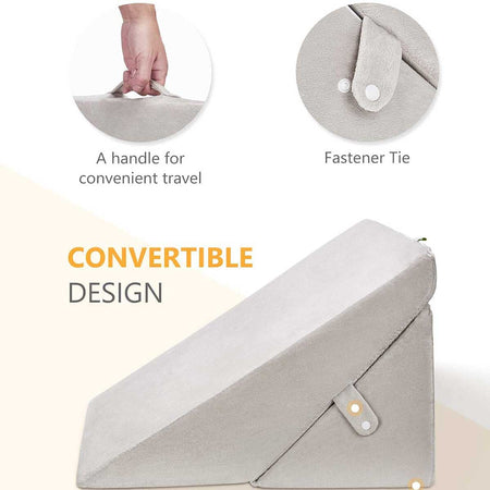 Convertible Design Bed Wedge Pillow