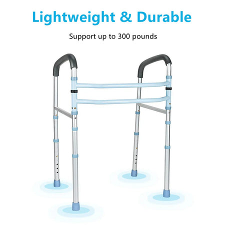 Lightweight and Durable Toilet Safety Rails