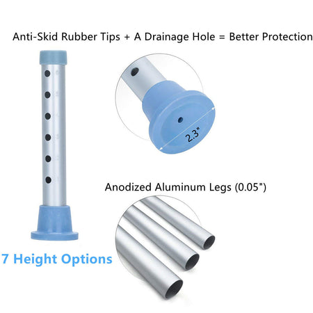 Heavy Duty Shower Stool with a anti-skid tip