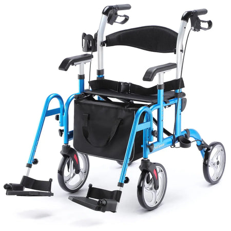 2 in 1 Rollator Walker Wheelchair | OasisSpace