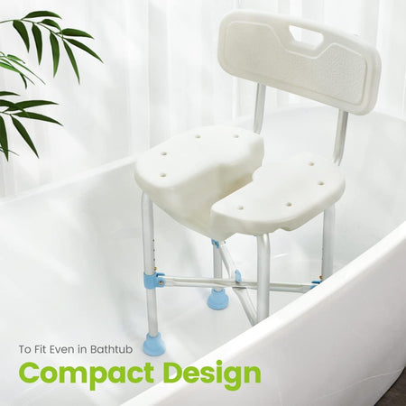 OasisSpace Shower Chair Bath Seat for Inside Bathtub