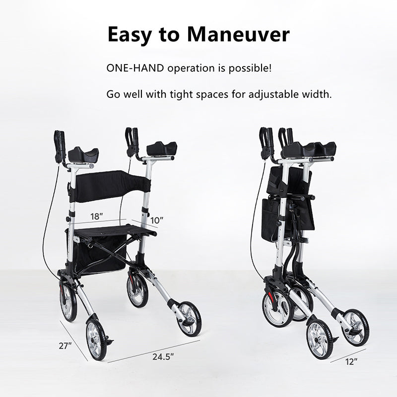 Easy to Maneuver Fully Foldable Standing Walker