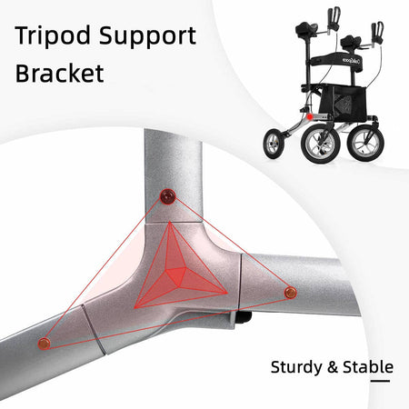 Solid Design Pneumatic Upright Walker