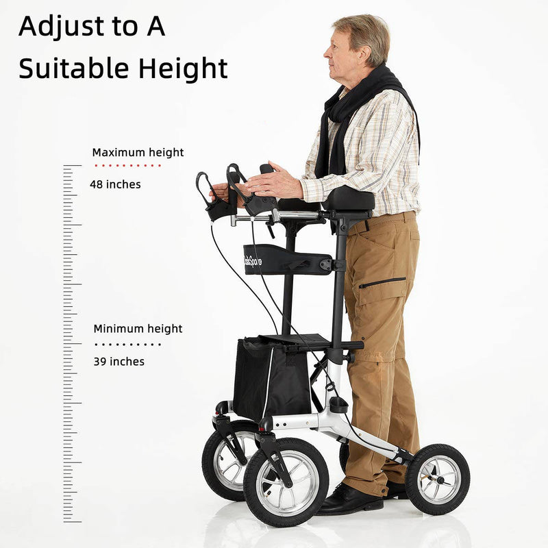 Height Adjustable Pneumatic Upright Walker 