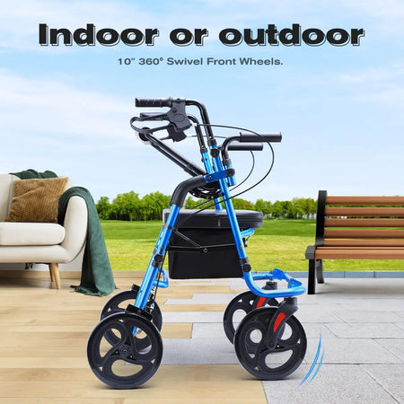 Indoor or outdoor Use Rollator Walker Wheelchair