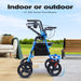 Indoor or outdoor Use Rollator Walker Wheelchair