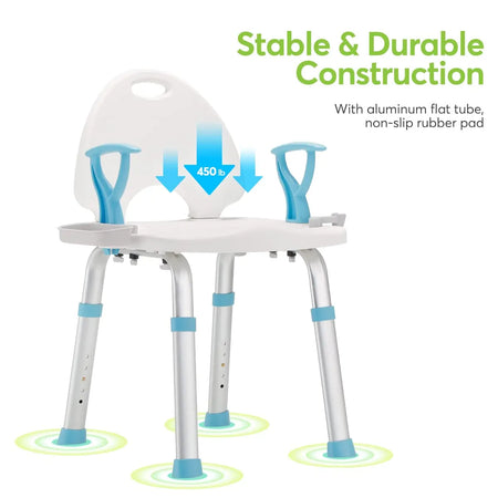 Stable 450LBs Heavy Duty Shower Chair