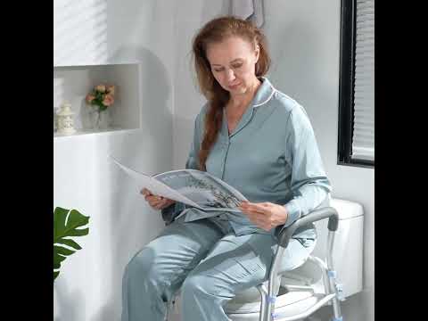 OasisSpace Stand Alone Raised Toilet Seat 300lbs