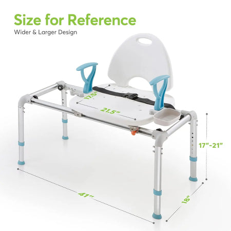 Bariatric Sliding Tub Tansfer Bench Size