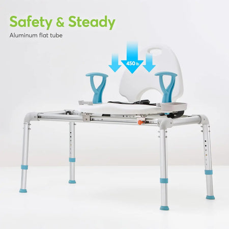 Transfer Bariatric 450LBS Capacity Sliding Tub Bench