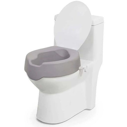 400LBS Capacity Raised Toilet Seat Riser with Lock