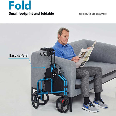 Easy to Fold 3 Wheel Walker