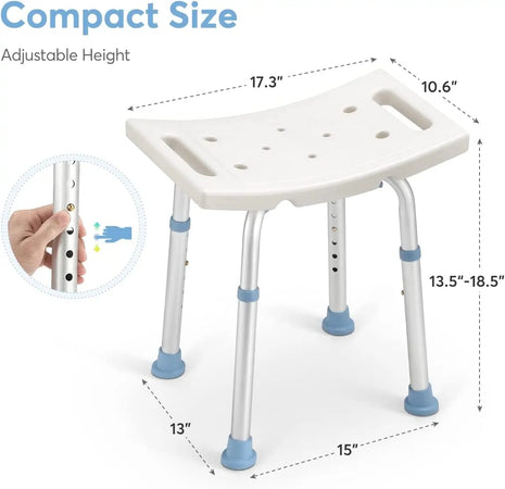 Adjustable Shower Stool for Bathtub