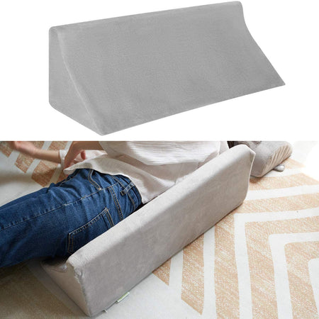 24"x9"x8" Bed Wedge Pillow- Grey