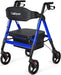 Blue Bariatric Rollator Walker -OasisSpace