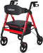 Bariatric Rollator Walker Red