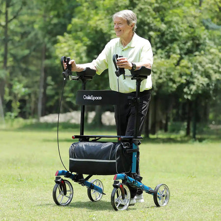 Blue 450LBS Capacity Bariatric Upright Walker