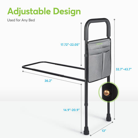 Adjustable Bed Assist Rail