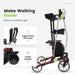 Red Bariatric Upright Walker - Make walking easier