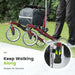 Red Bariatric Upright Walker - Pedals for barriers