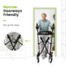 Red Bariatric Upright Walker - Narrow doorways friendly