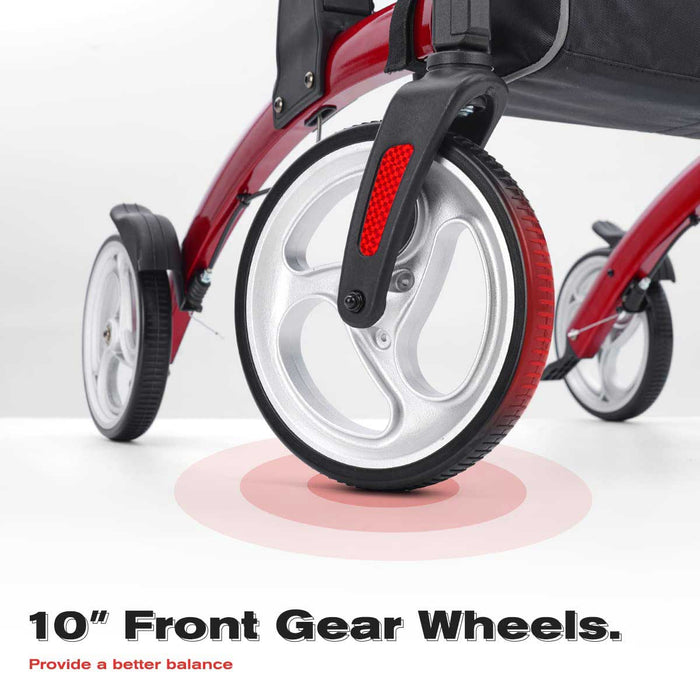 Handy Rollator Walker with 10" Wheels