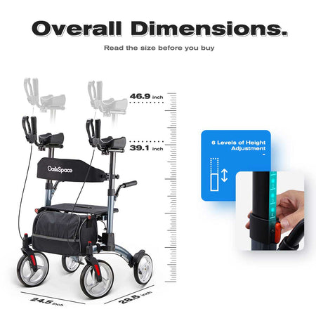 Handy Upright Walker with Adjust Button