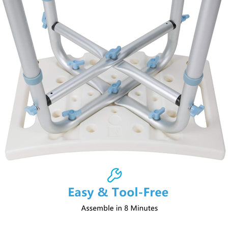 Tool Free Bariatric Shower Chair