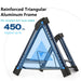 Reinforced Triangular Aluminum Frame Upright Walker