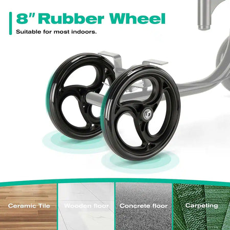 8" Rubber Wheel