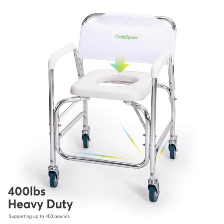 Rolling Shower Chair Shower Wheelchair OasisSpace