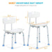 Adjustable Shower Chair With Back