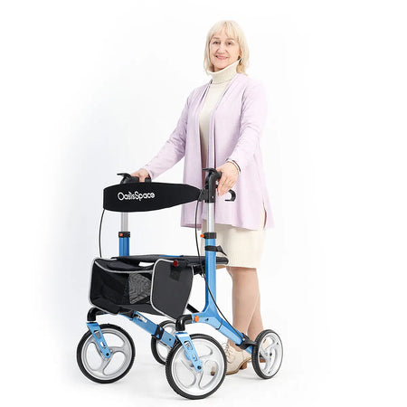 Stylish Rollator Walker Blue