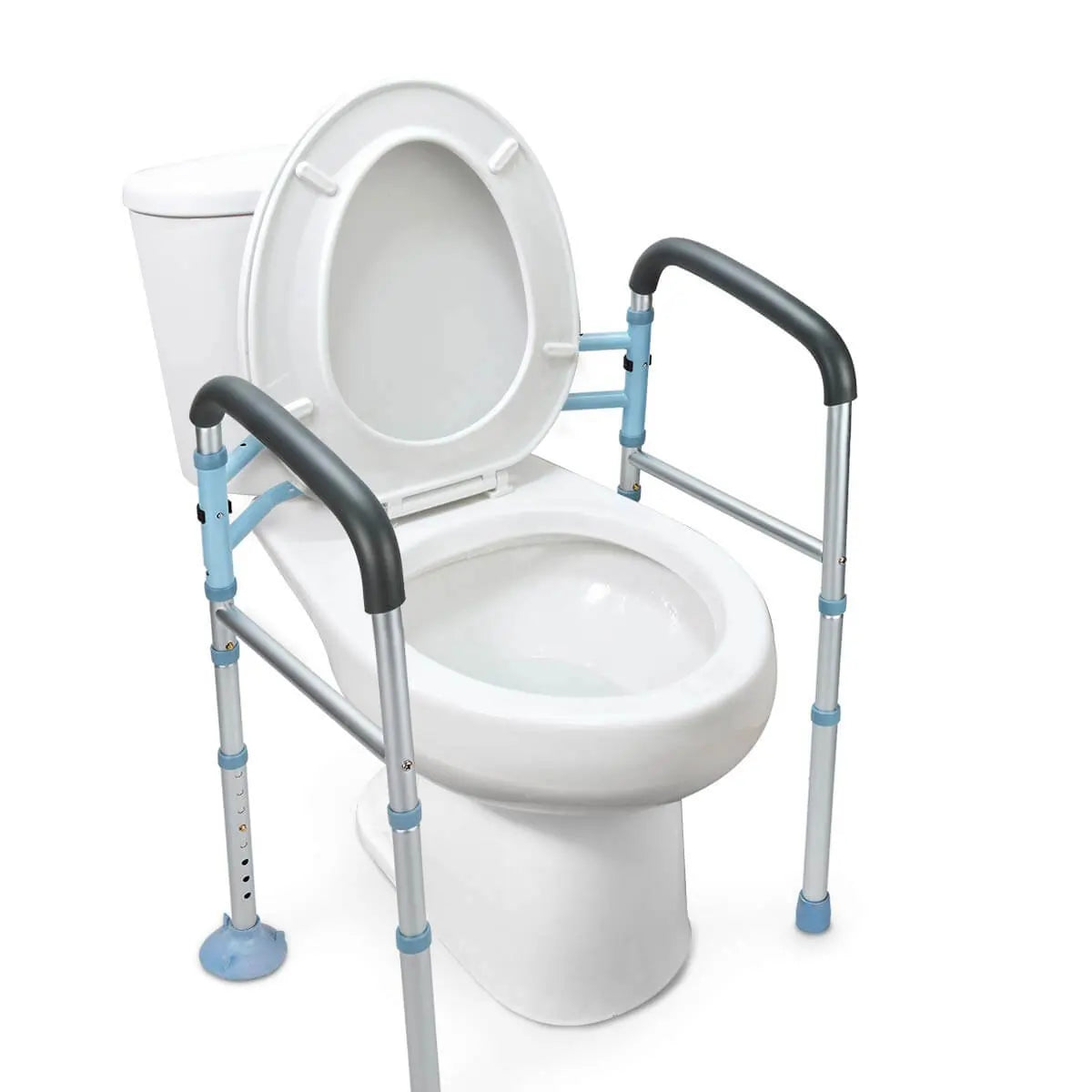 Oasisspace Stand Alone Toilet Safety Rail - Heavy Duty Medical Toilet Safety for