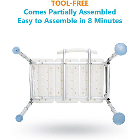 Tool Free Tub Transfer Bench