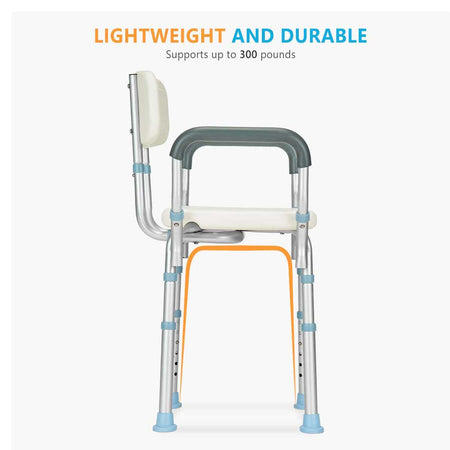 Lightweight Shower Chair with Arms