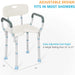 Adjustable Shower Chair with Arms
